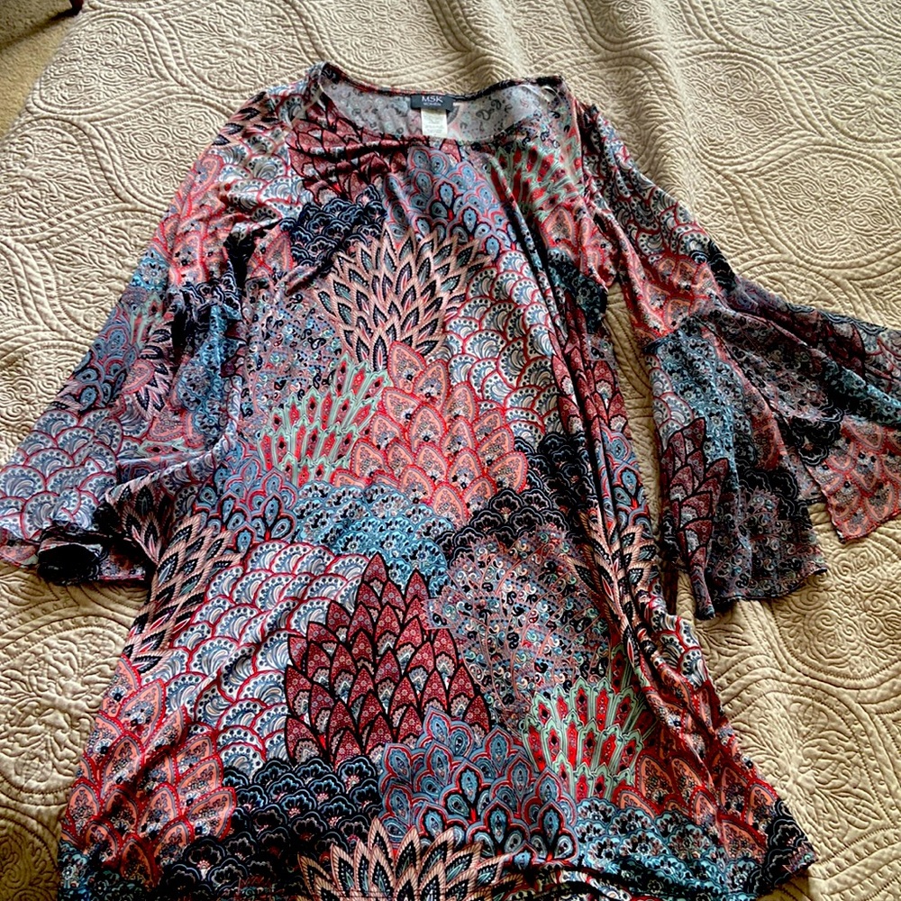 Paisley tunic or dress 1X